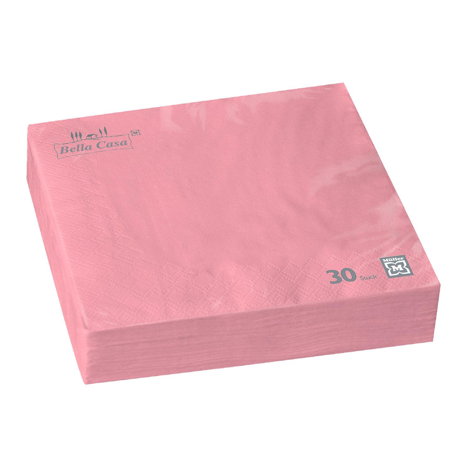 Bella Casa Servietten 33x33cm powder pink