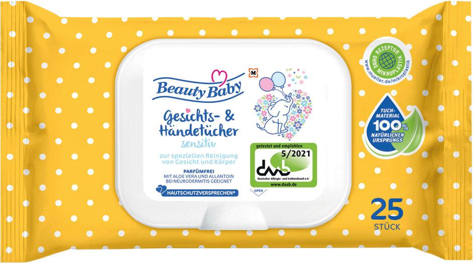 Beauty Baby Gesichts-&Händetücher Sensitiv
