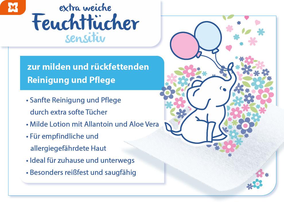 Produktbild Beauty Baby Feuchttücher Sensitiv 2x20 Tücher 2 von 8