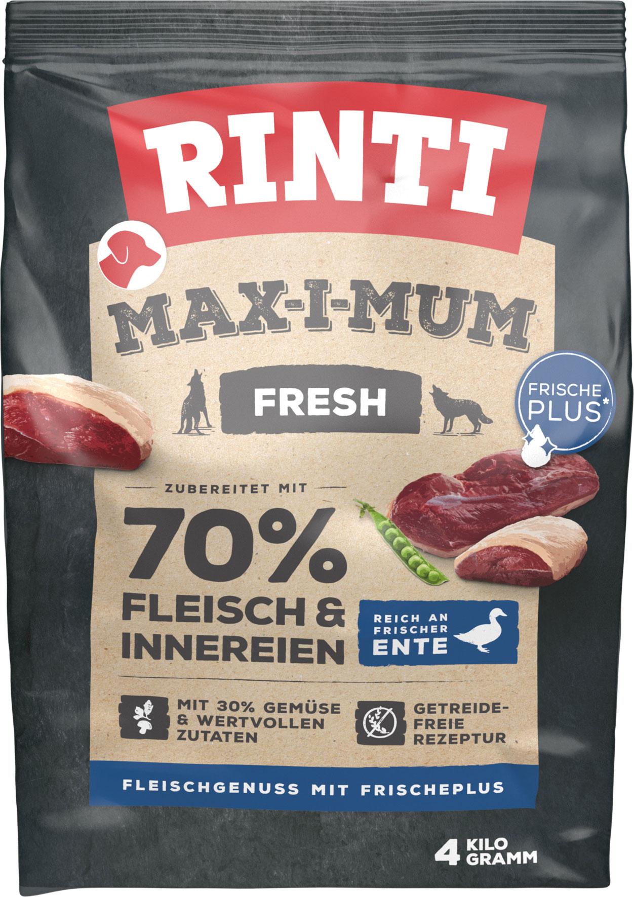 RINTI Hundetrockenfutter MAX-I-MUM Ente