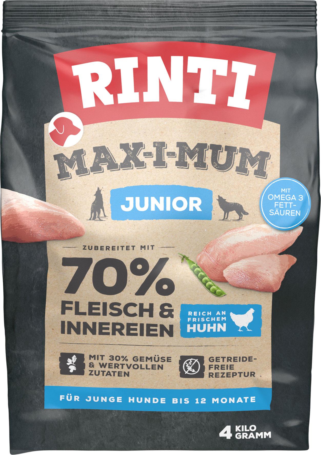 RINTI Hundetrockenfutter MAX-I-MUM Junior Huhn
