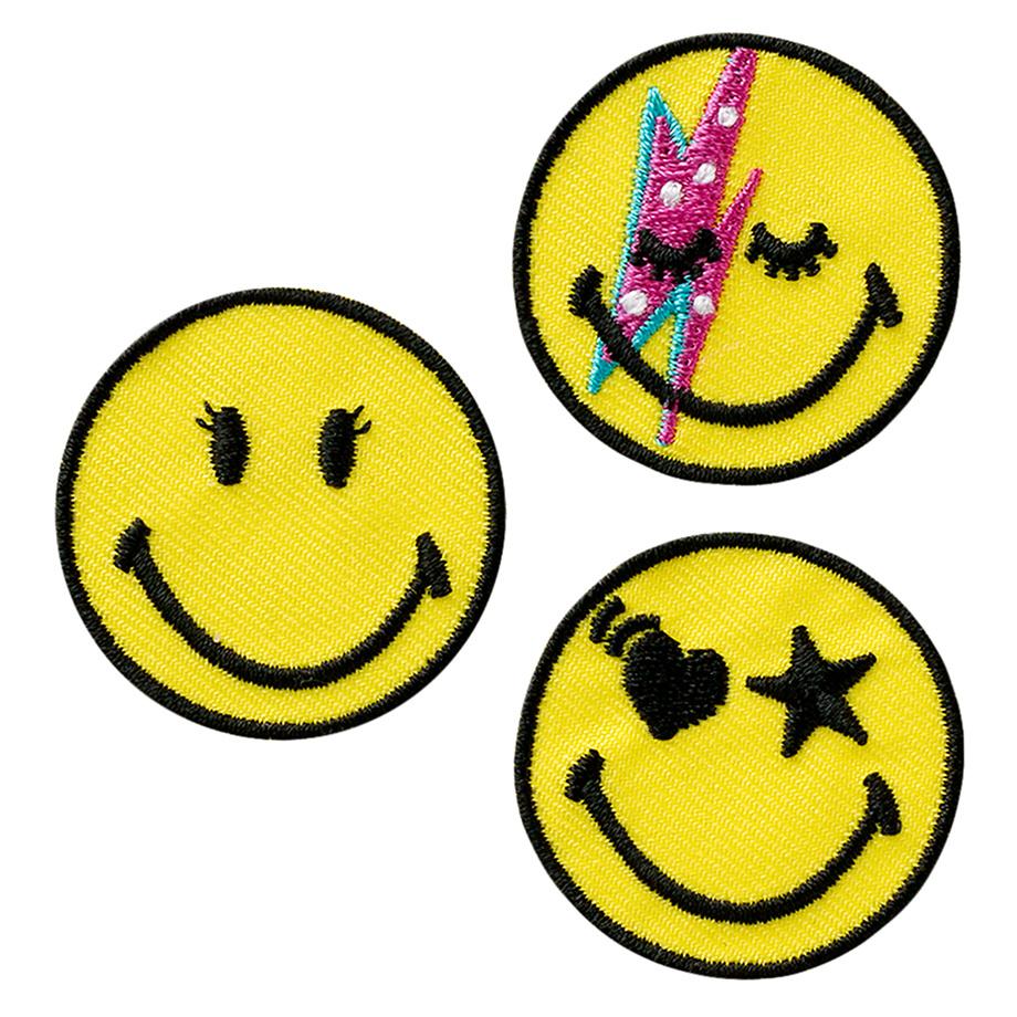 Mono Quick Bügelmotiv Midi Smiley© Rock