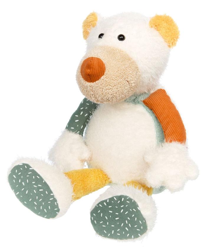 sigikid - Kuscheltier Eisbär, Patchwork Sweety