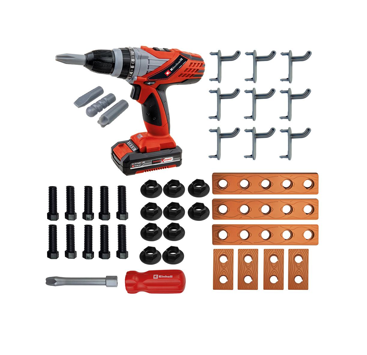 Produktbild Happy People - Einhell Kids E-Case Werkbank, zusammenklapbarer Trolley, 100-teilig 4 von 12
