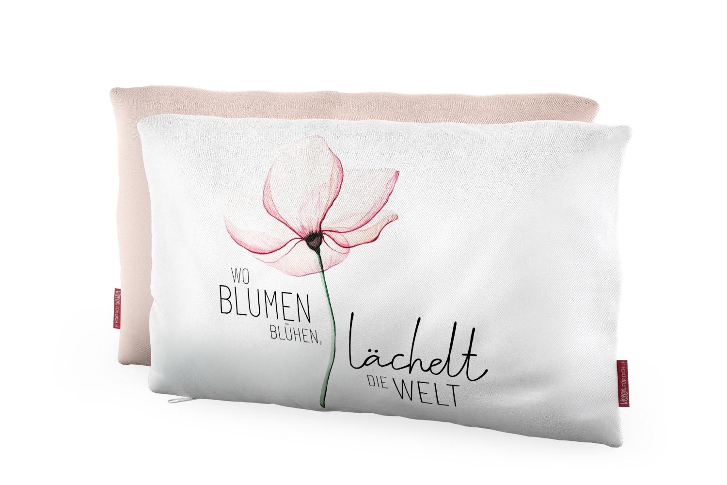 Geschenk für Dich Kissen Blüte