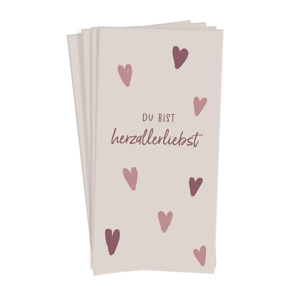 GRAFiK WERKSTATT Papiertaschentücher Du bist herzallerliebst
