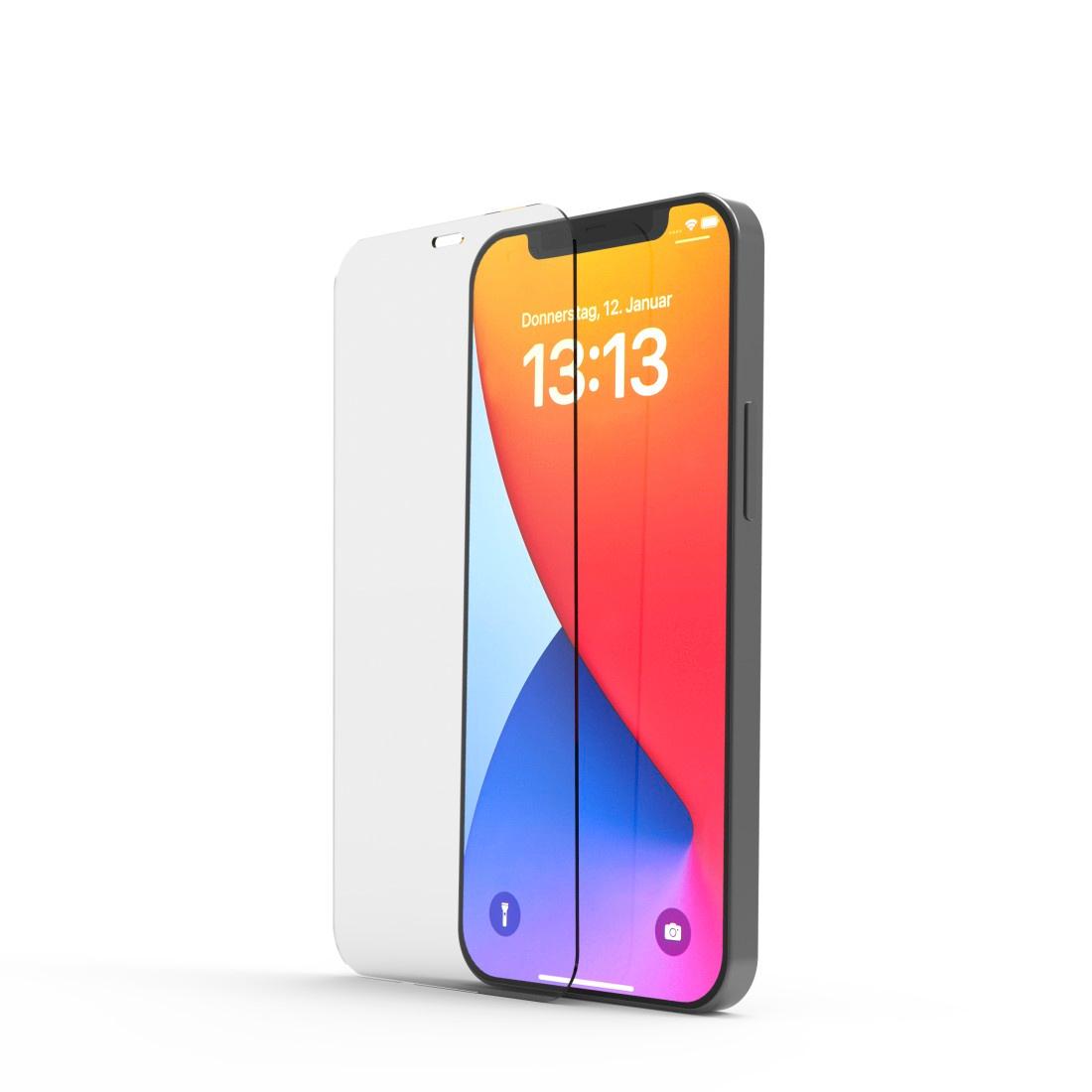 Handy-Schutzglas"Clear Protect"Apple iPhone 12/12 Pro, Montagehilfe