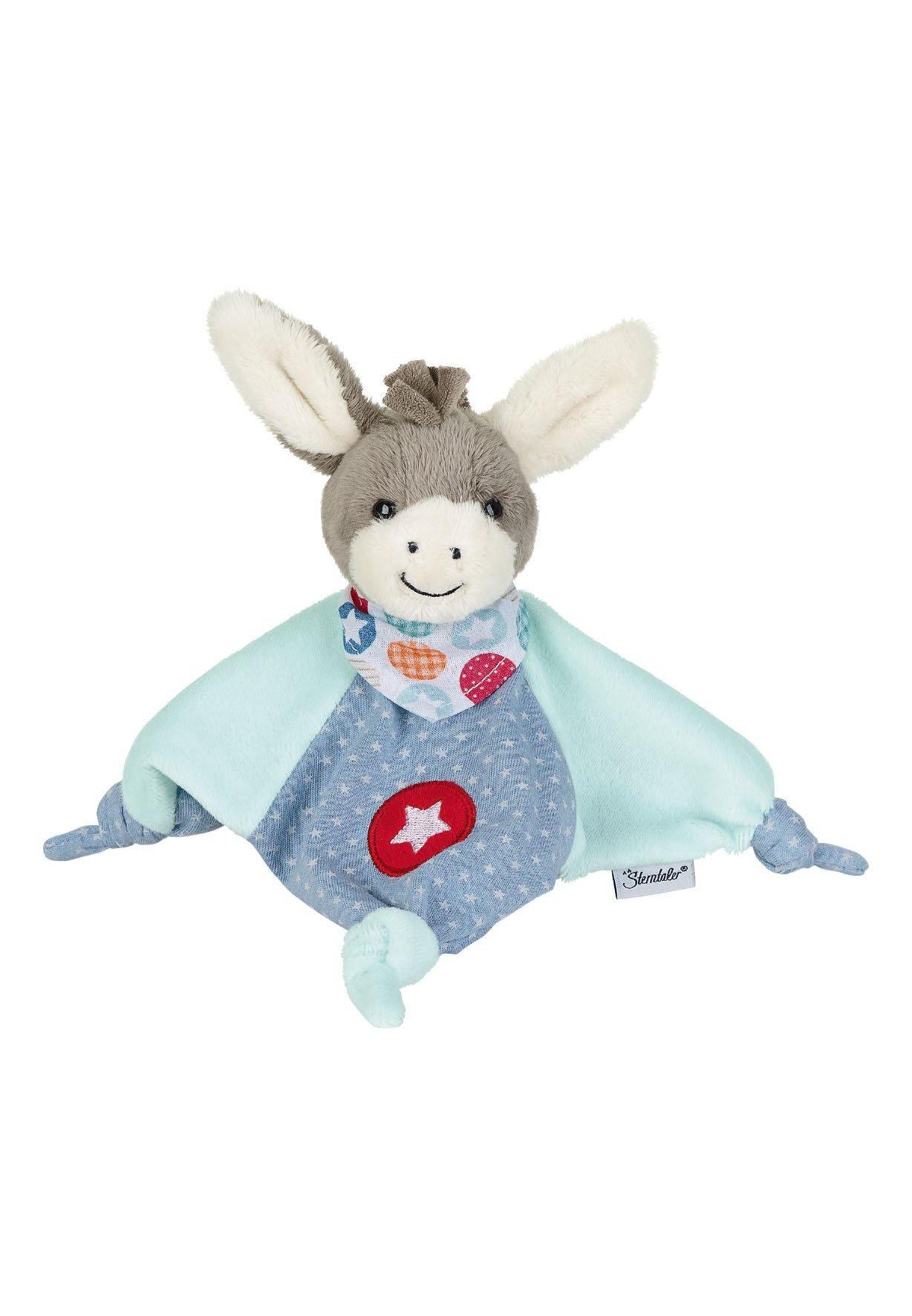Sterntaler - Schmusetuch Esel Emmi in Blau und Türkis, 26 cm