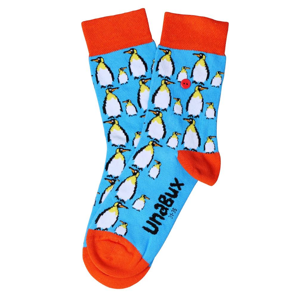 Unabux Kinder Socken Pinguin Blue