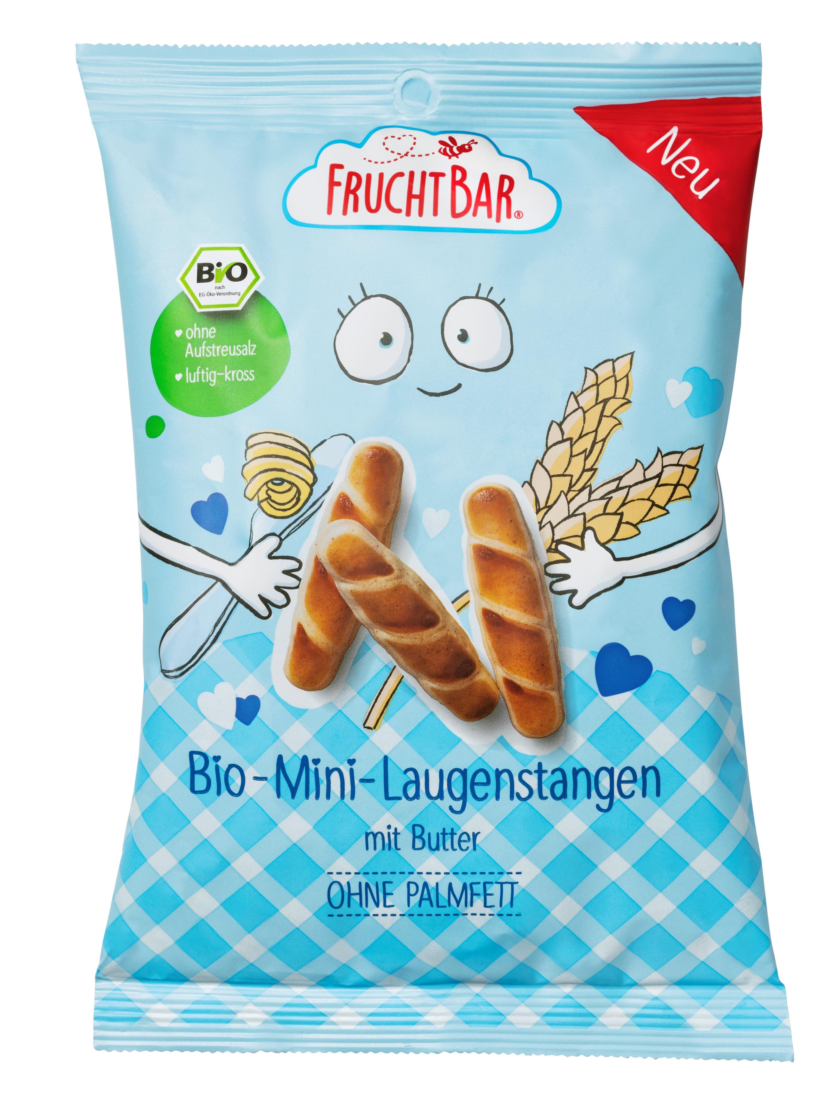 FruchtBar Bio Mini-Laugenstangen mit Butter