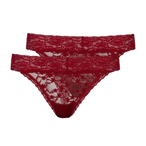 SNOCKS Damen Tanga aus Spitze 2er Pack