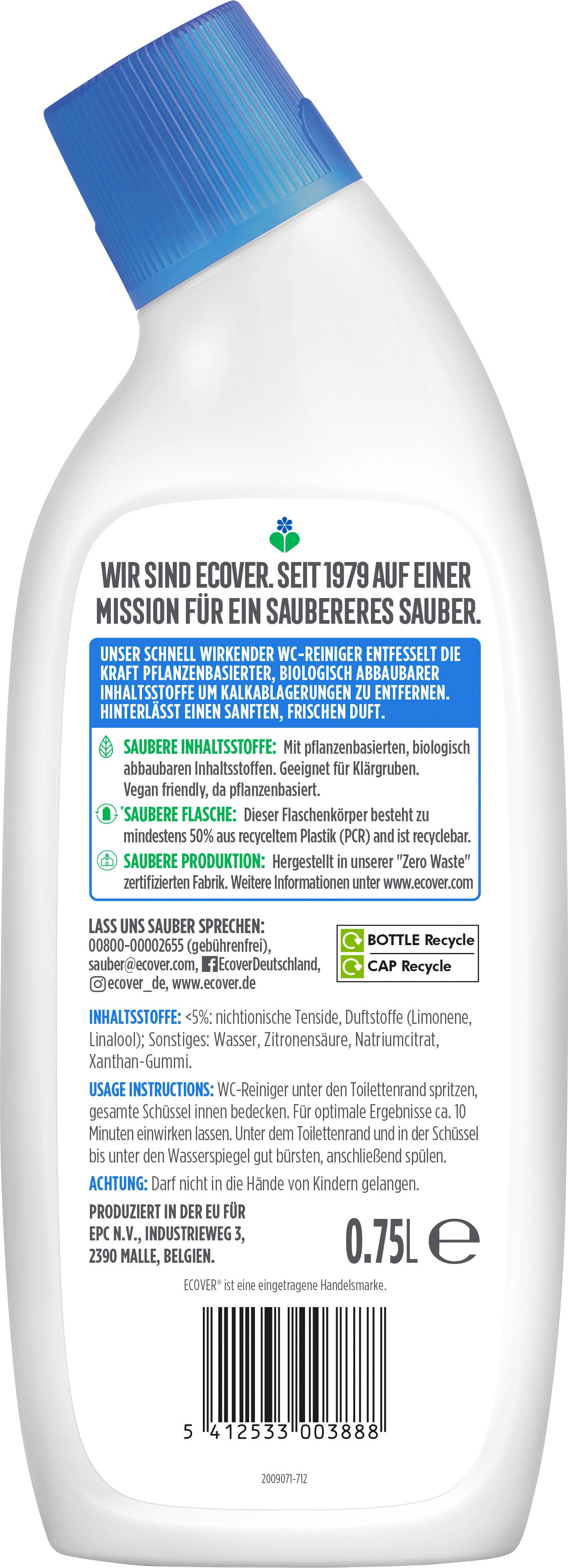 Produktbild Ecover Reiniger WC Atlantikfrische&Salbei 2 von 2