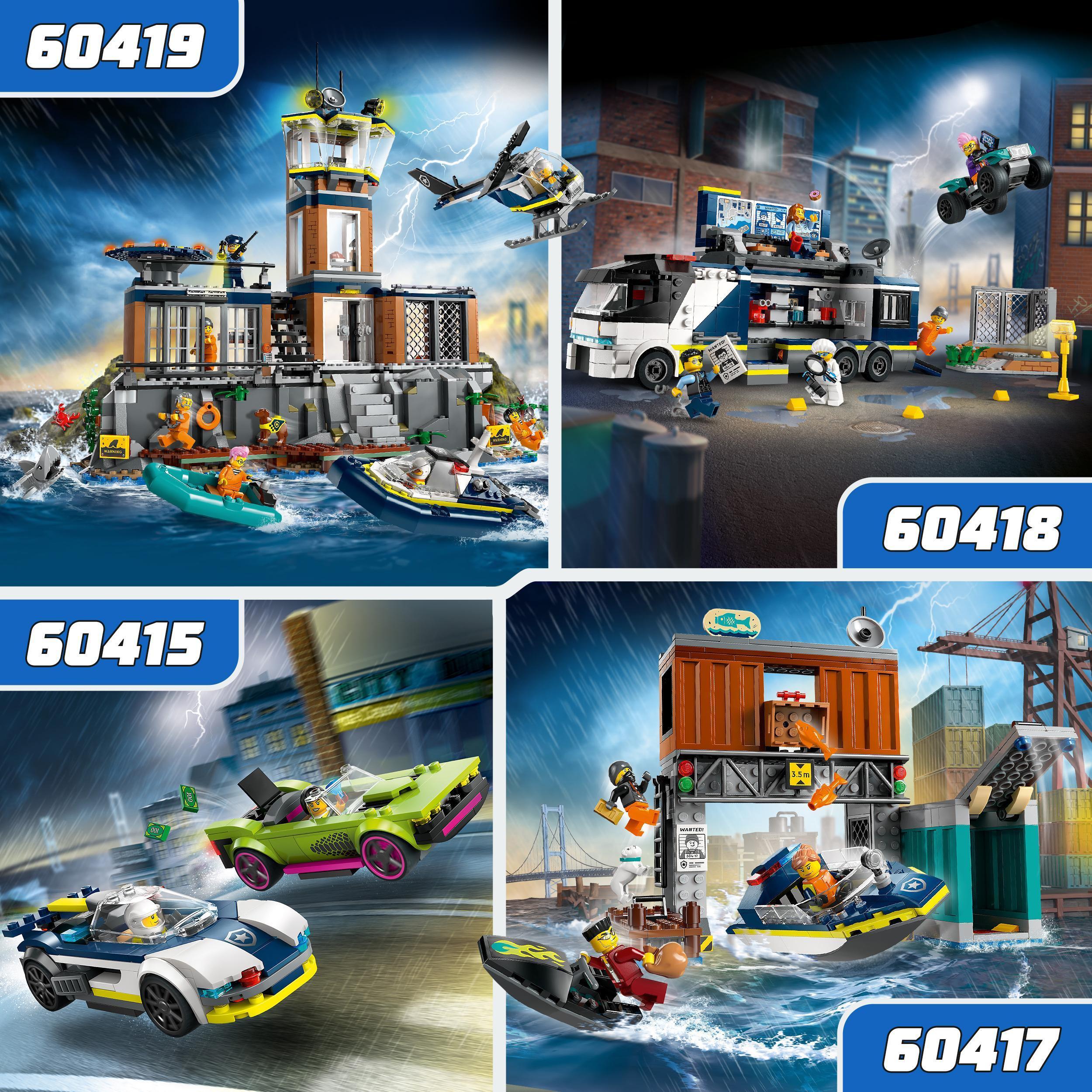 Produktbild LEGO City Polizei 60419 Polizeistation auf der Gefängnisinsel 5 von 7