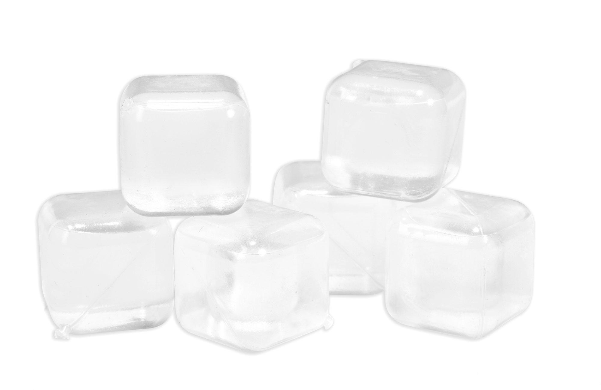 Kikkerland wiederverwendbare Eiswürfel transparent