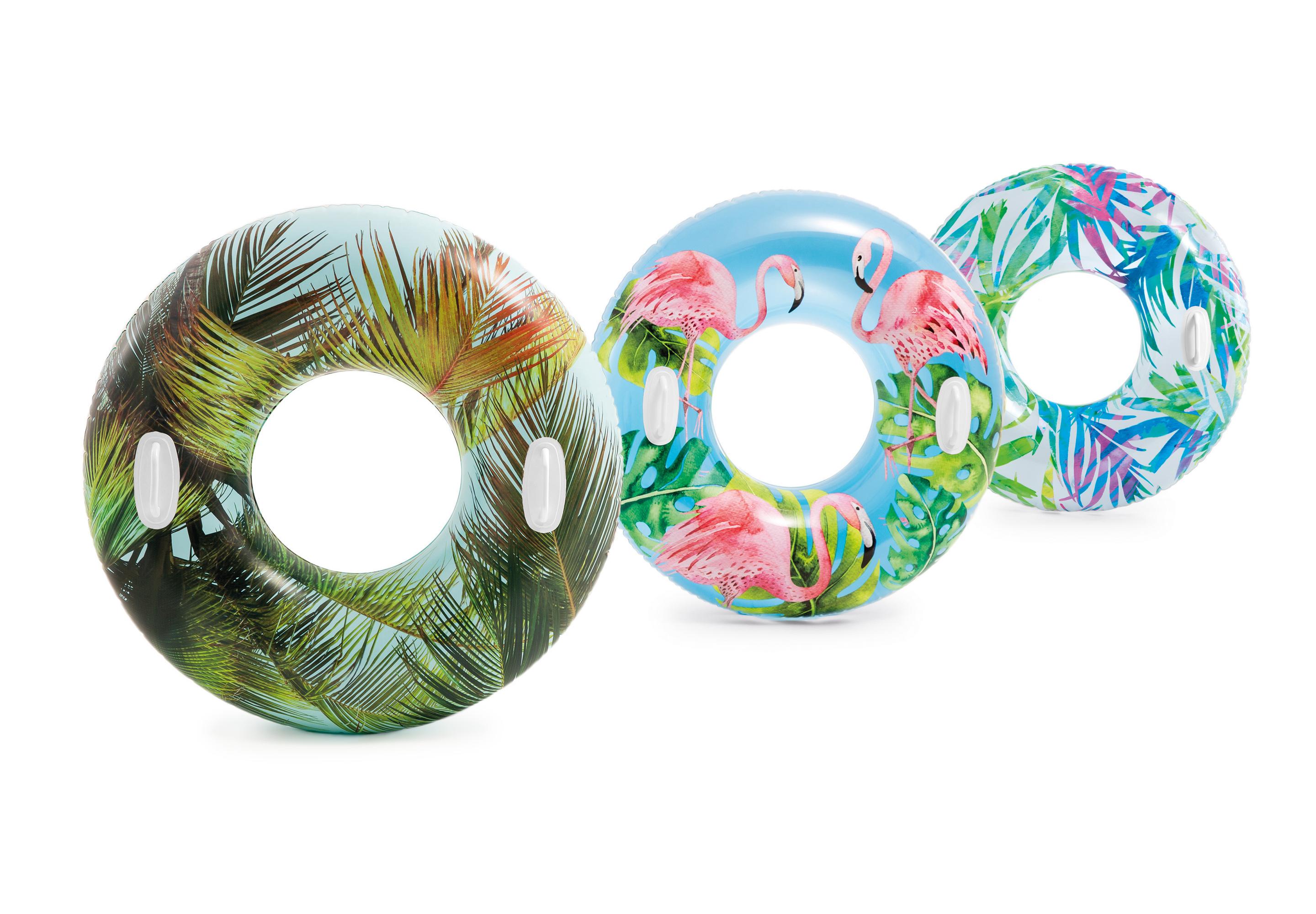 Intex - Schwimmring Transparent Tube 3 Motive 97cm