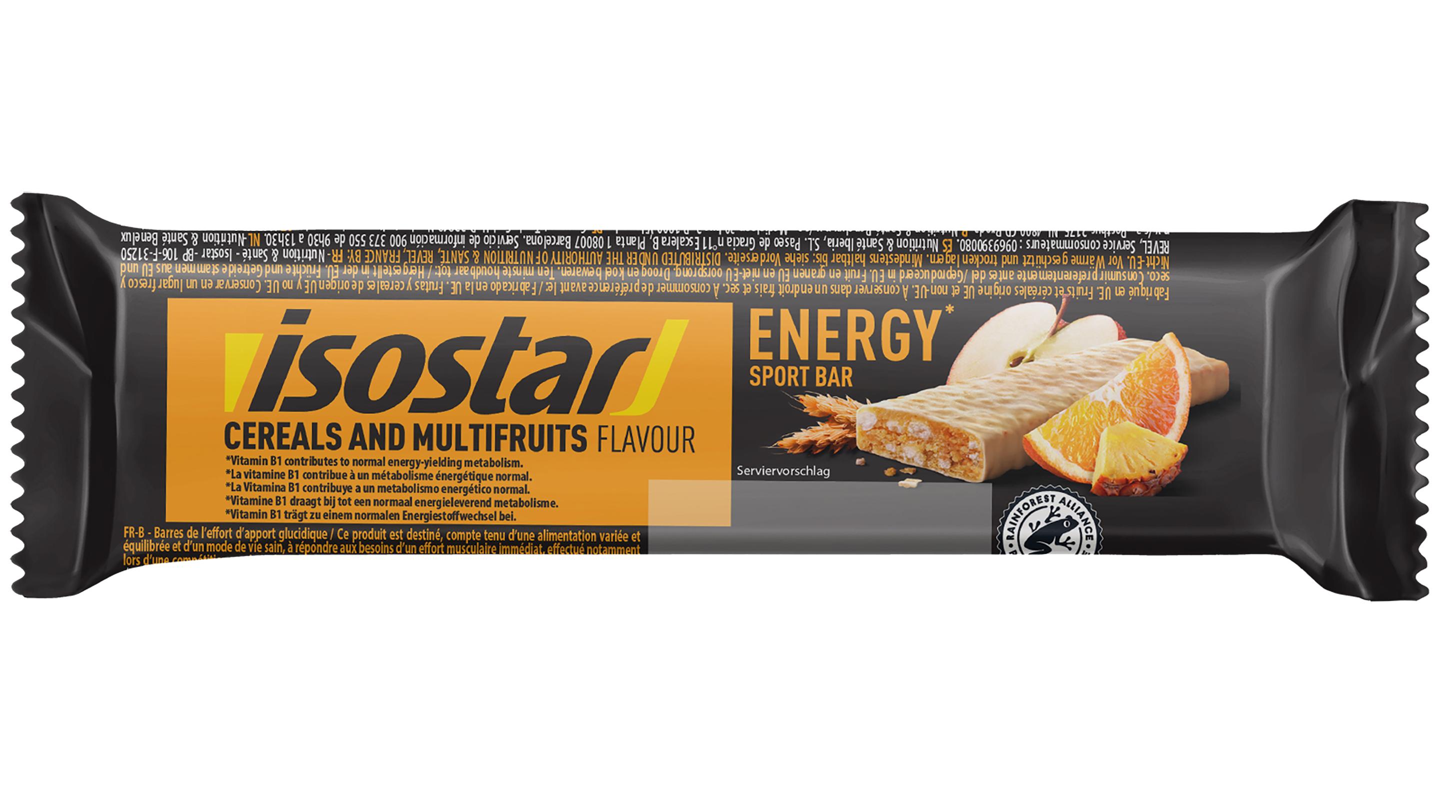 Isostar Energy Sport Bar Cereals and Multifruits Flavour