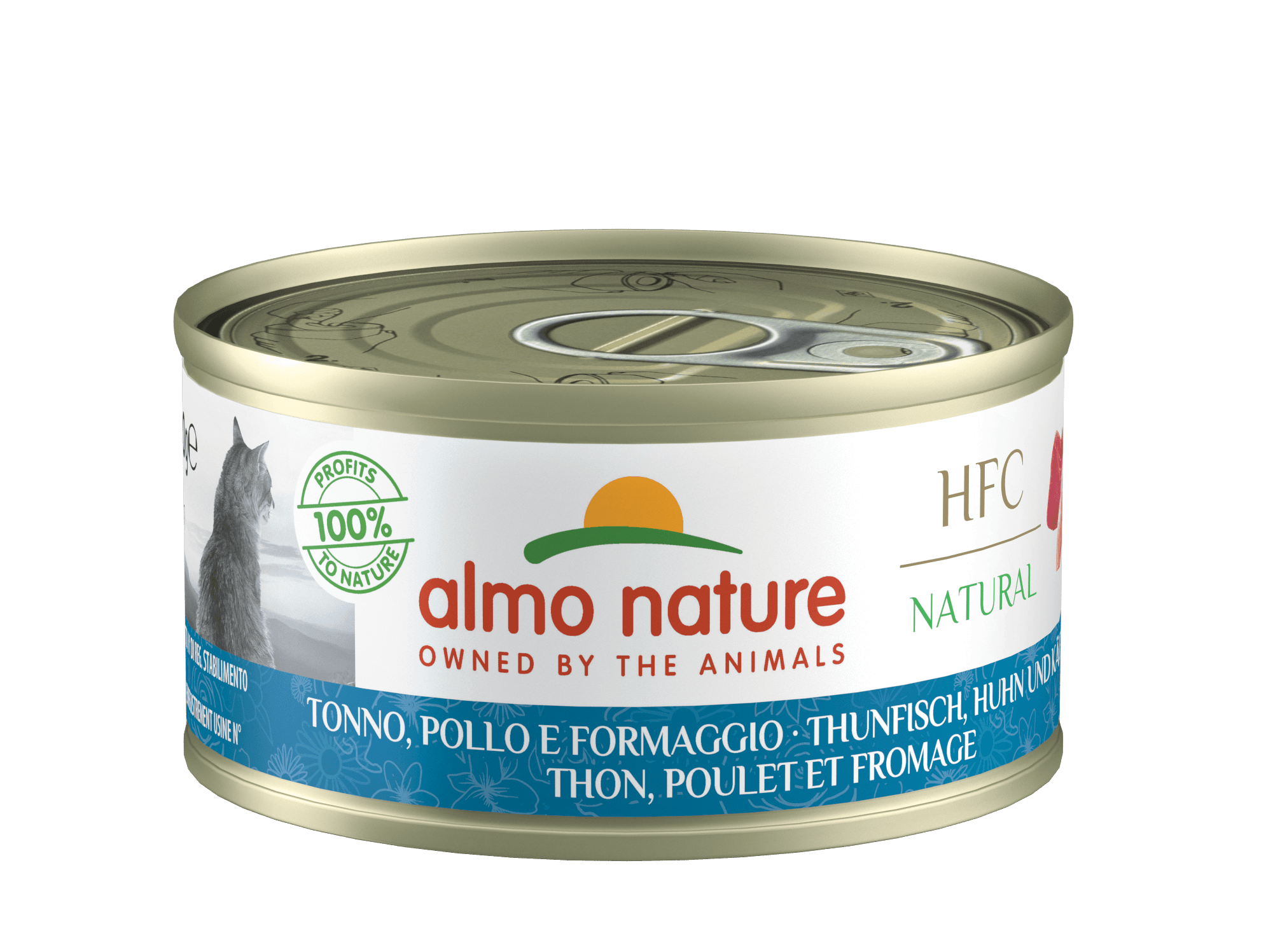 almo nature Katzennassfutter Cat  Adult Thunfisch + Käse