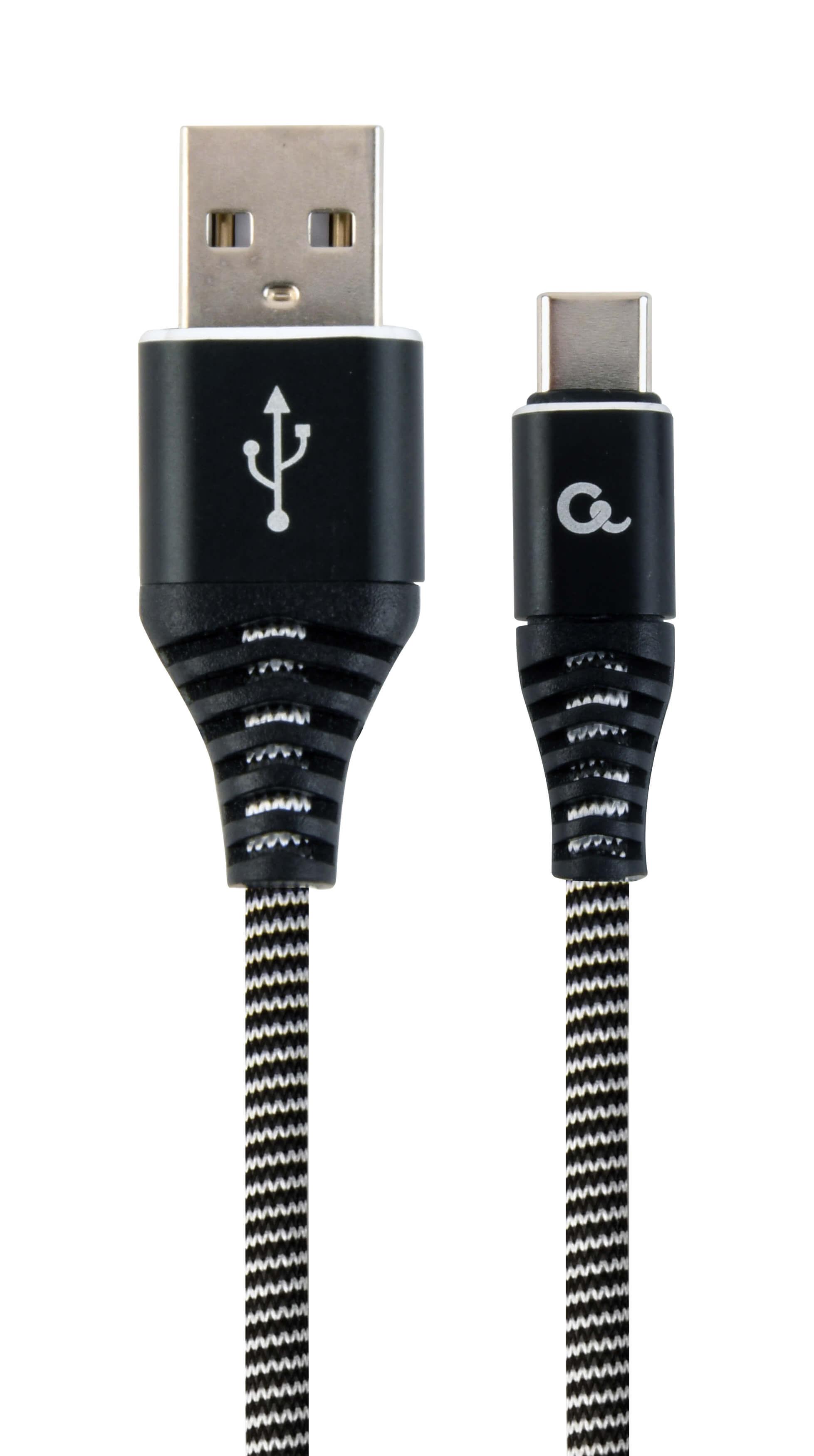 MÜLLER KABEL USB-C 2 M,SCHWARZ/WEISS