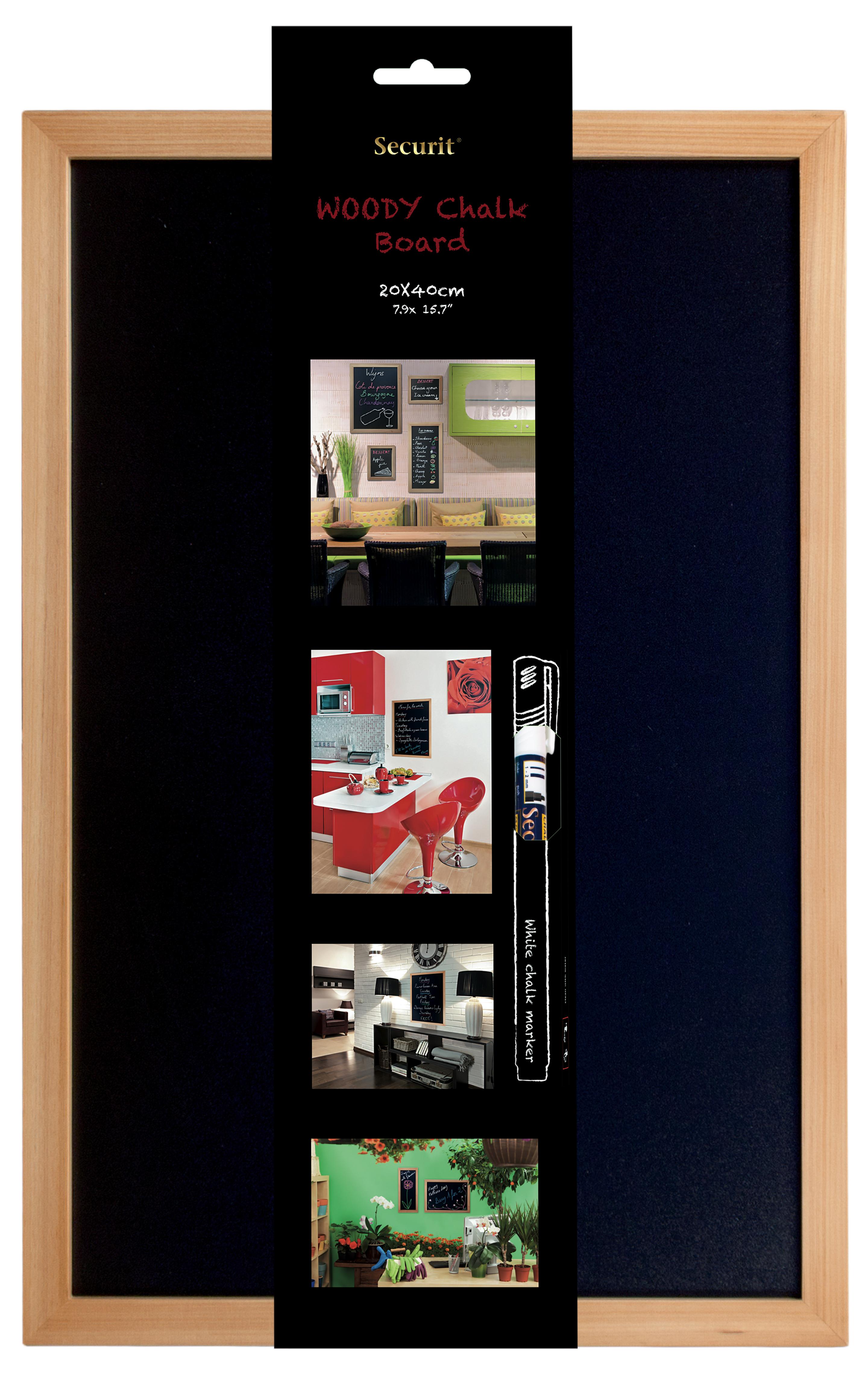 Securit Wandtafel 40X60,Teak inkl. 1 Stift