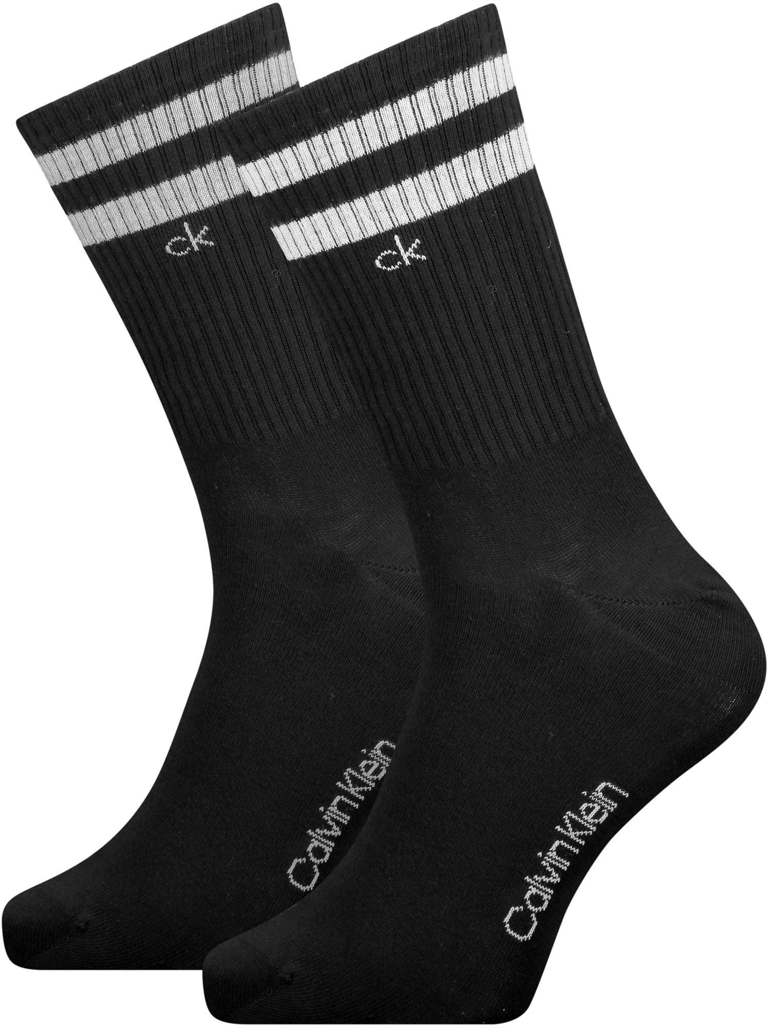 Calvin Klein Herren Socken Crew Stripes Casual 2er Pack