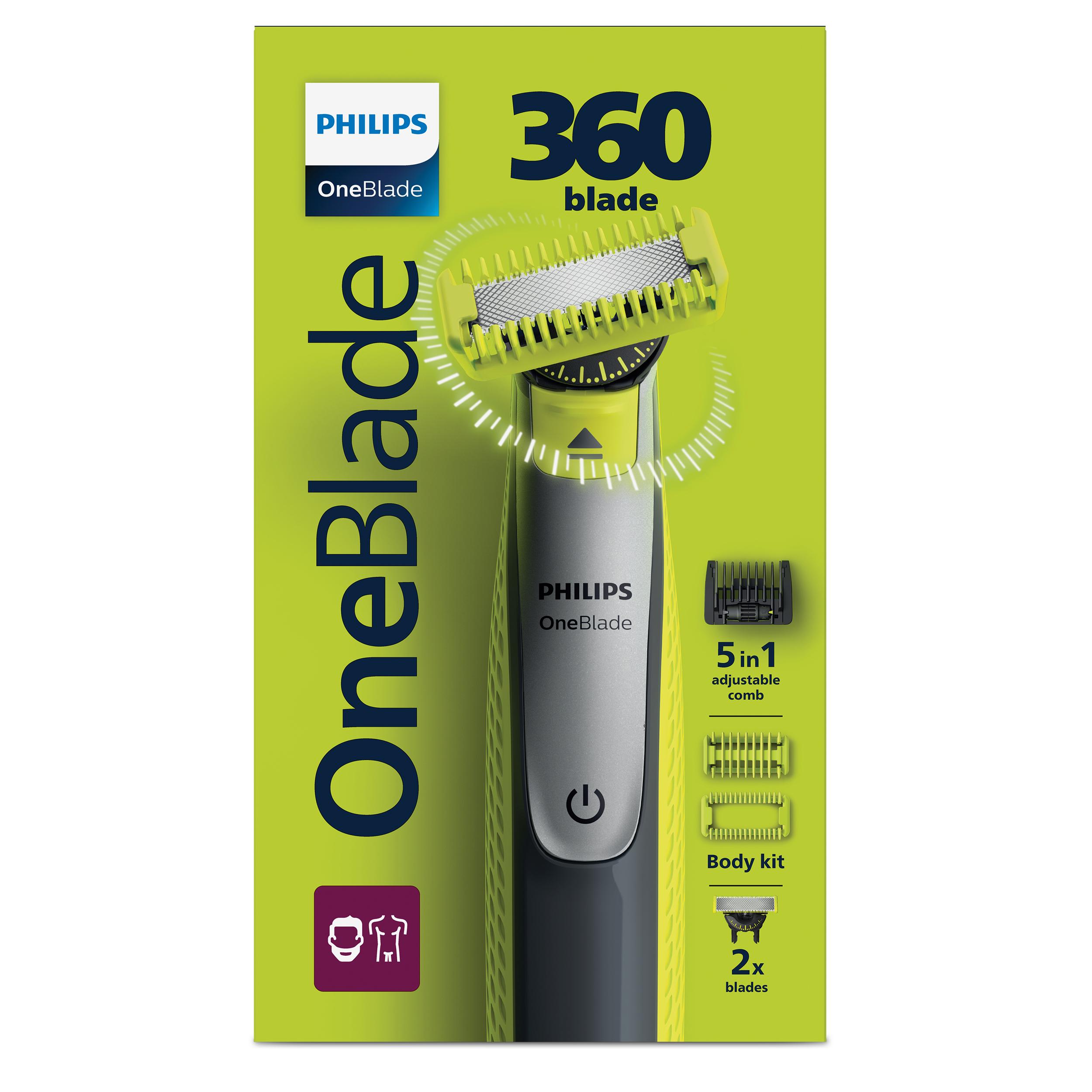 PHILIPS OneBlade Face & Body mit 360-Grad-Klinge